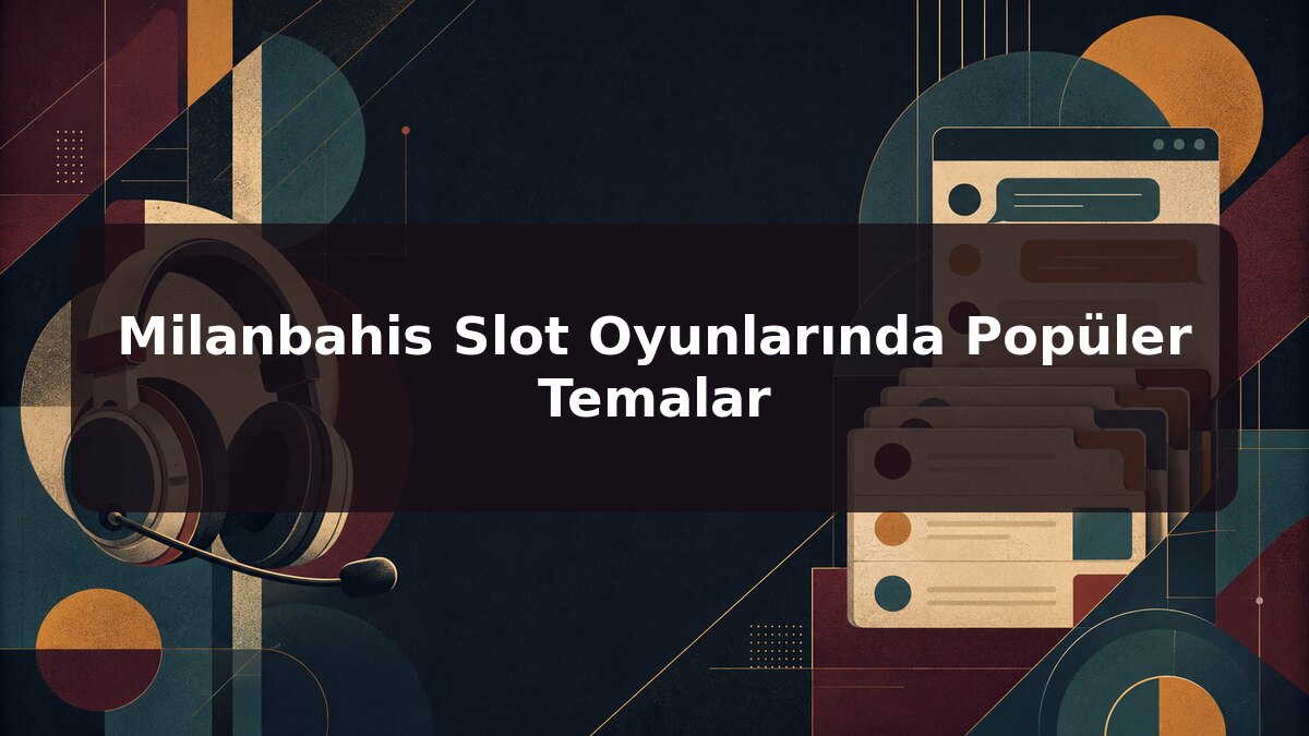 Milanbahis Slot Oyunlarında Popüler Temalar için Milanbahis konu görseli